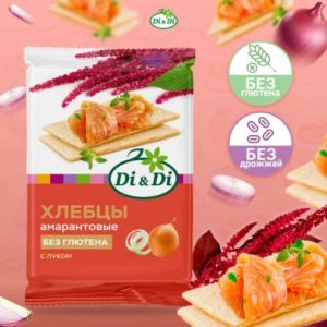 Хлебцы амарантовые "С луком" 100 гр