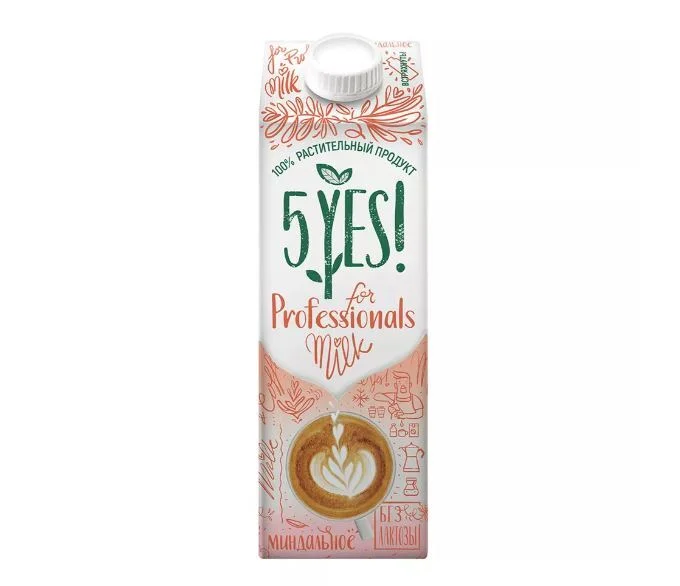 Напиток миндальный For Professionals 5YES! 1 л