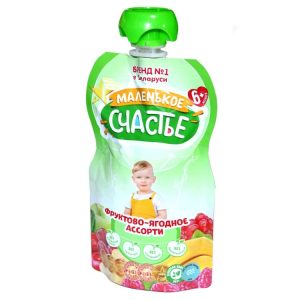 Пюре «Маленькое счастье» фруктово-ягодное ассорти