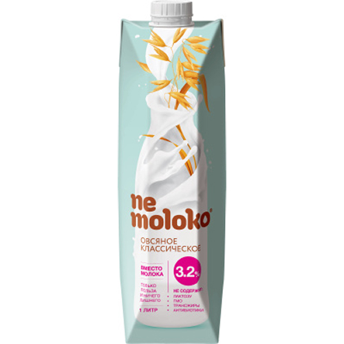 Напиток овсяный «Nemoloko» классический 3,2% 1 л