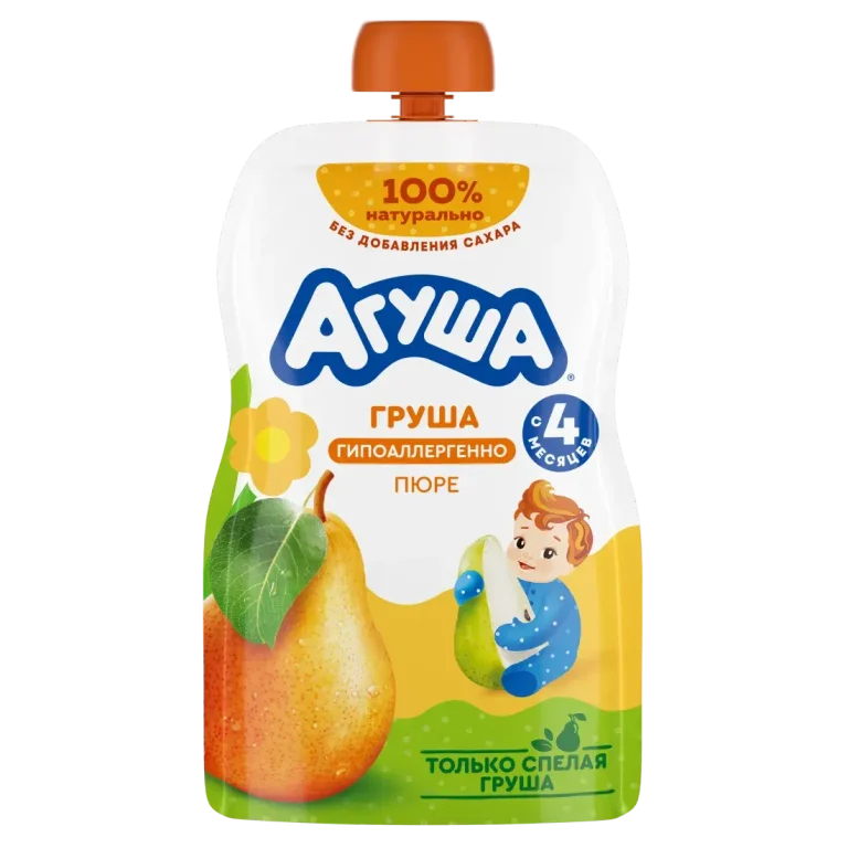 Пюре фруктовое Агуша Груша с 6 месяцев