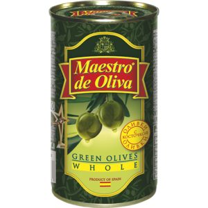 Оливки зеленые с косточкой Maestro de Oliva 350 гр