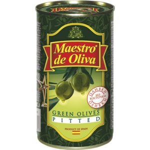 Оливки зеленые без косточки Maestro de Oliva 350 гр