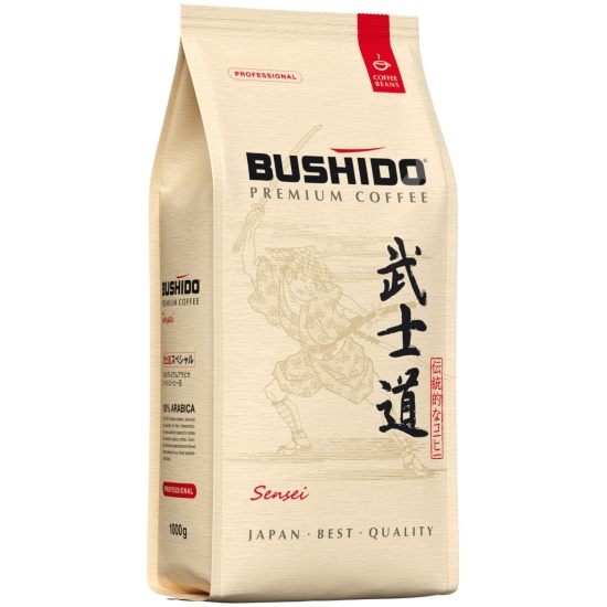 Кофе в зернах Bushido Sensei 1 кг