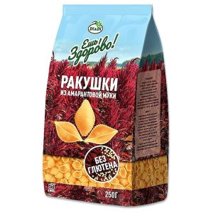 Ракушки амарантовые без глютена 250 гр