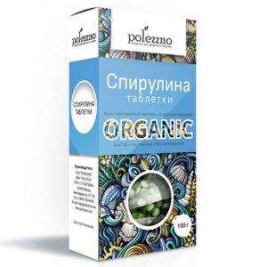 Спирулина Polezzno в таблетках