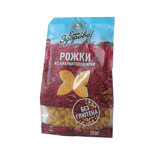 Рожки из амарантовой муки 250 гр