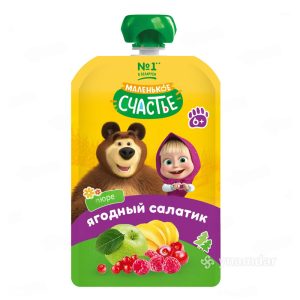 Пюре фруктово-ягодное Маша и медведь