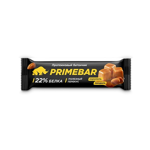 Primebar батончик "Карамель - миндаль"