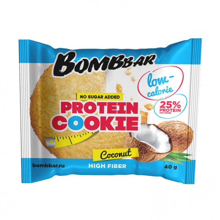 Bombbar протеиновое печенье "Кокос"