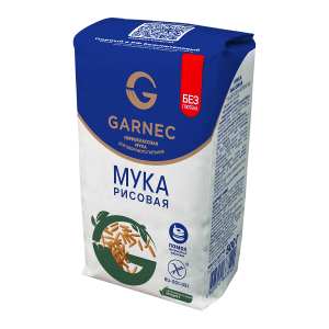 Мука Garnec рисовая без глютена 500 гр