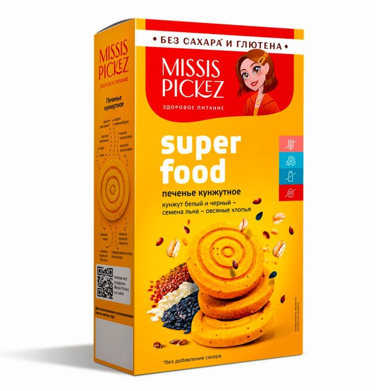 Печенье Кунжутное Missis Pickez 100 гр